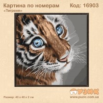 Картина по номерам "Тигреня"
