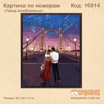 Картина по номерам "Город влюбленных" 50х40 см