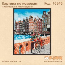 Картина по номерам "Каникулы в Амстердаме" 50х40 см