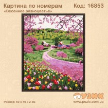 Картина по номерам "Весеннее разноцветье" 50х40 см