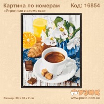 Картина по номерам "Утренние лакомства" 50х40 см