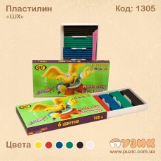 Пластилин "Слон" 6 цветов