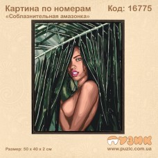Картина по номерам «Соблазнительная амазонка»