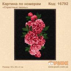 Картина по номерам "Страстные пионы"