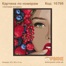 Картина по номерам "Сочная ягодка" 50х40см