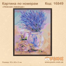 Картина по номерам "Нежная лаванда" 50х40 см
