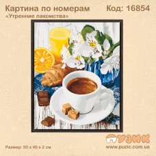 Картина по номерам "Утренние лакомства" 50х40 см