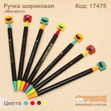 Ручка автомат "Смішні монстрики"
