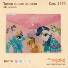 Папка пластиковая "На кнопке"