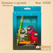 Блокнот на замочке "Among Us" с ручкой