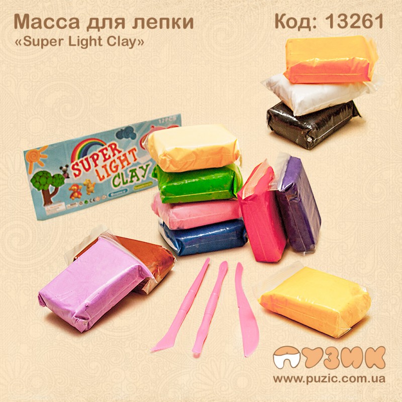 Масса для лепки "Super light Clay"