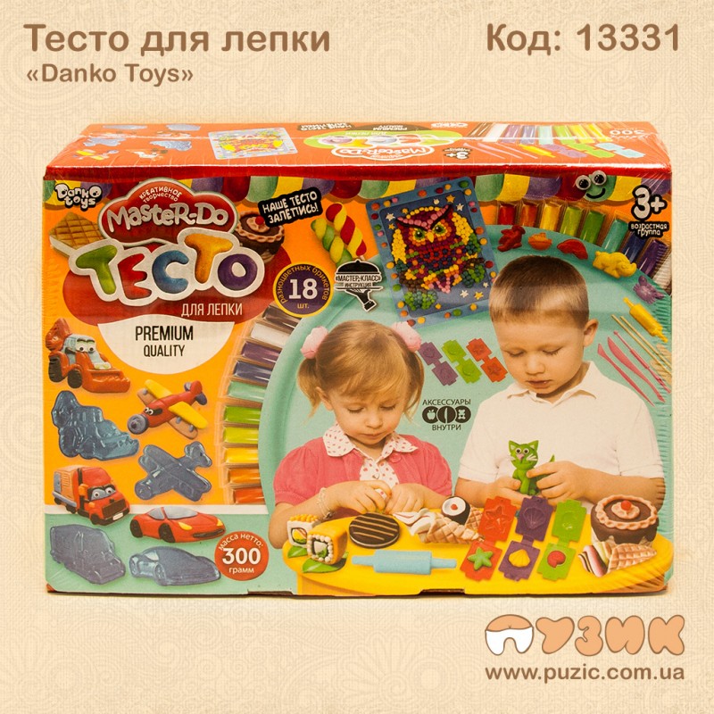 Тесто для лепки "Master-Do" 18цв/20грамм