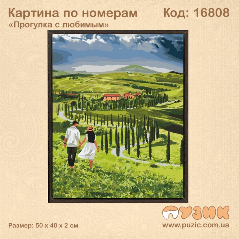 Картина по номерам "Прогулка с любимым" 50х40 см