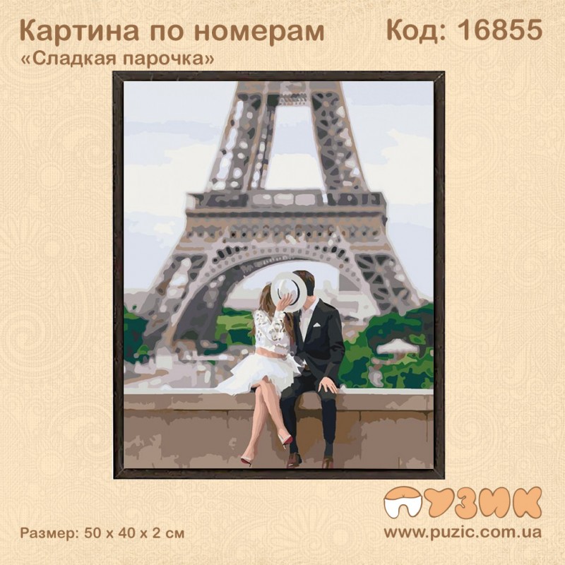 Картина по номерам "Сладкая парочка" 50х40 см
