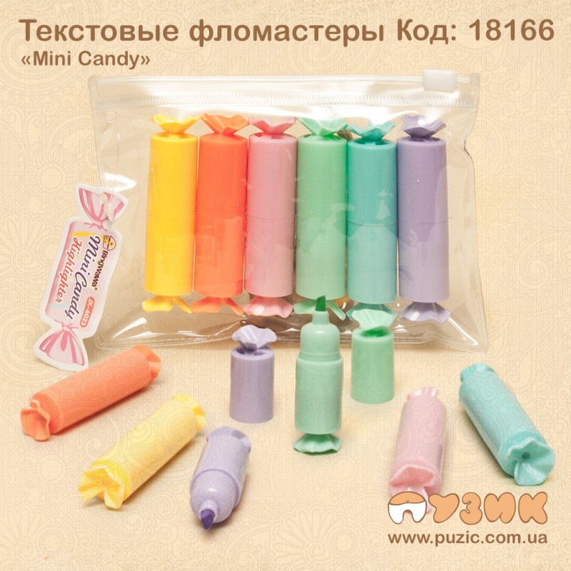 Маркеры текстовые "Конфетки" пастельные