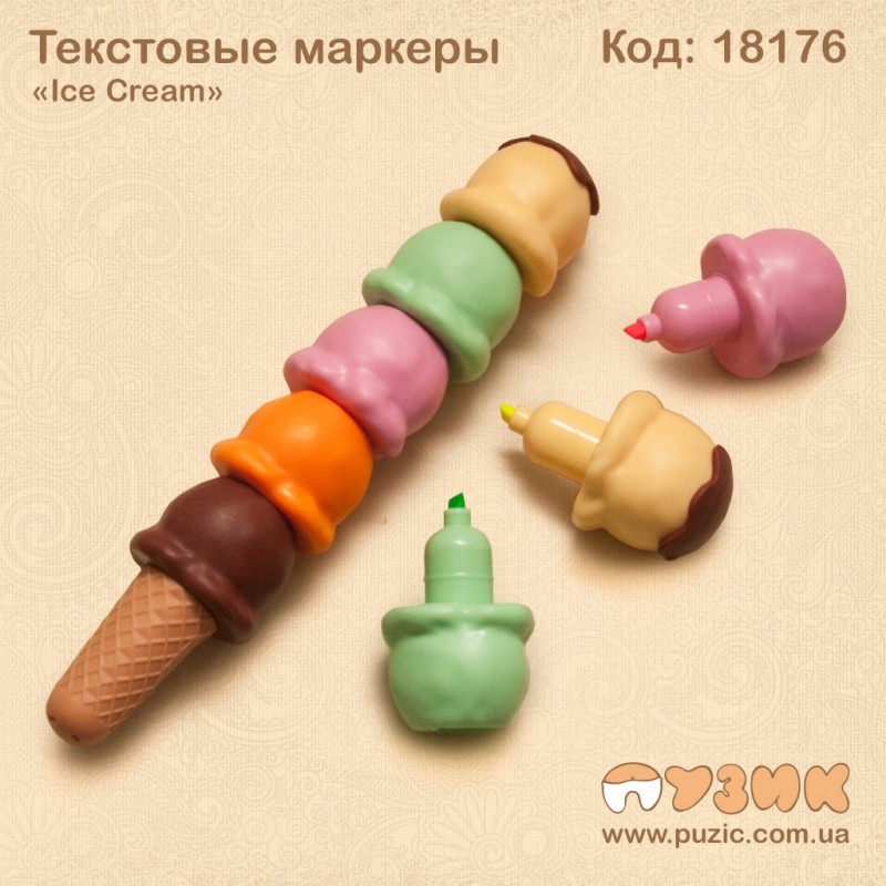 Текстовыделители "Ice Cream" 