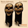 Маска Halloween "Череп с зубами" золото 