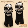 Маска Halloween "Череп с зубами" серебро